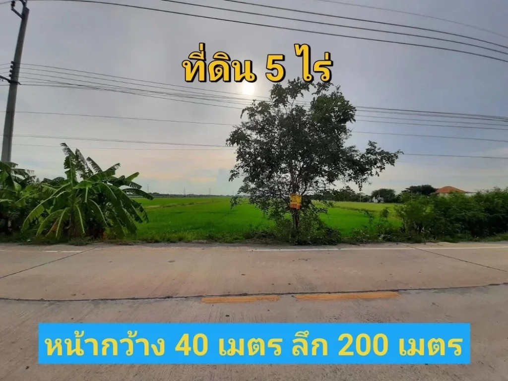 ขายที่ดิน 5 ไร่ ติดถนน นบ3015 ตำบลไทรใหญ่ อไทรน้อย จนนทบุรี