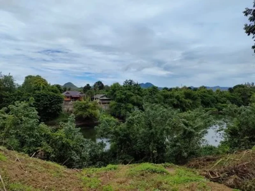 ขายที่ดินติดแม่น้ำ แควใหญ่ กาญจนบุรี 20 ไร่ บรรยากาศดี เหมาะสร้างบ้าน ทำการเกษตร หรือซื้อเก็บไว้