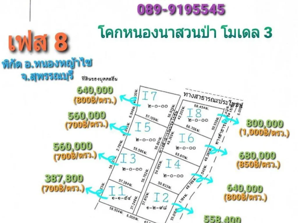 โครงการที่ดินแบ่งขาย โคกหนองนา สวนป่า โมเดล3 สุพรรณบุรี