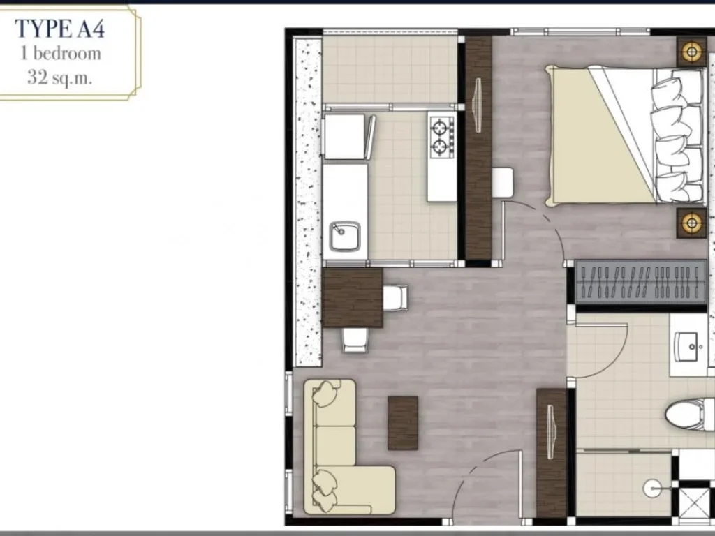 ด่วน ขายดาวน์ The President Condo-แพรกษา ห้องที่ขายเป็นห้องหัวมุม เห็นวิวแม่น้ำเจ้าพระยา ชั้น 27