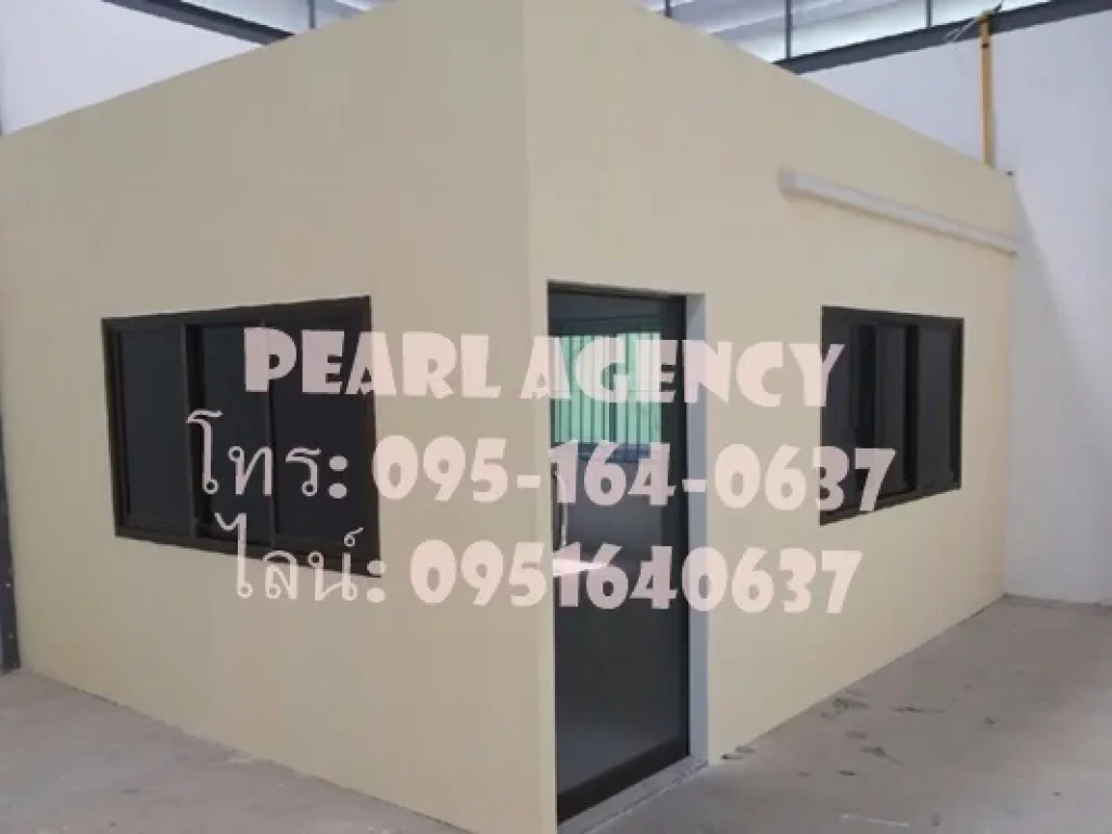 โกดังให้เช่า โรงงานให้เช่า พื้นที่ใช้สอยทั้งหมด 375 ตรม ถนนรังสิตนครนายก อลำลูกกา จปทุมธานี