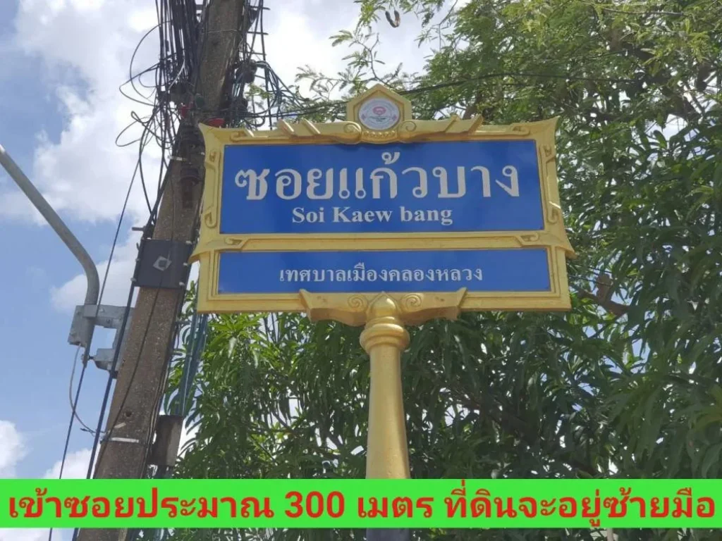 ขายที่ดินบงกช 360 ตารางวา ถมแล้ว อยู่ระหว่างซบงกช 4850ซแก้วบาง อคลองหลวง จปทุมธานี