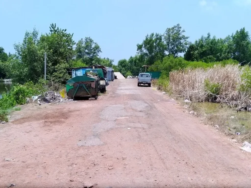 ขายที่ดินเปล่า ริมแนวถนนตัดใหม่เทียนทะเล-แสมดำ กรุงเทพ