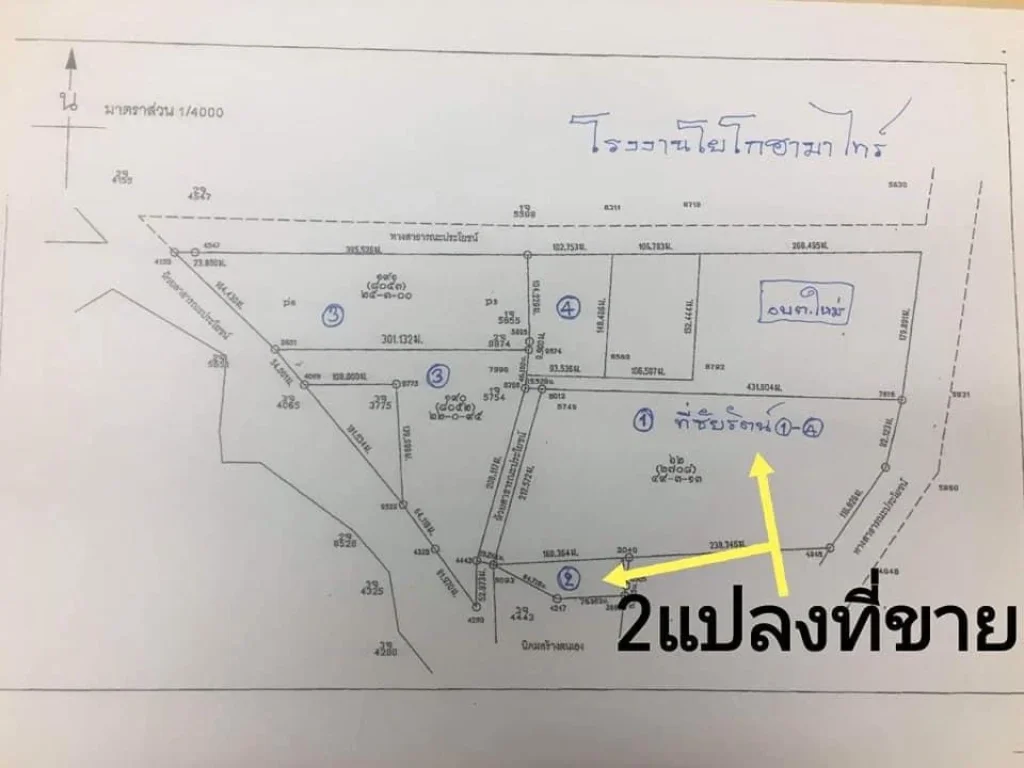 ขายที่ดิน 52ไร่ พื้นที่สีม่วงลาย ตมาบยางพร อปลวกแดง จระยองติดต่อ telampline