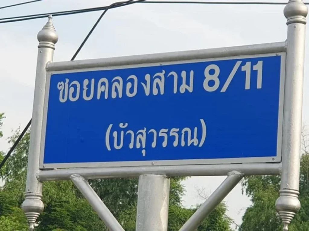 ขายด่วน ที่ดิน 100 ตรว ซคลองสาม 811 ใกล้วัดพระธรรมกาย ซอยตรงข้าม อบตคลองสาม