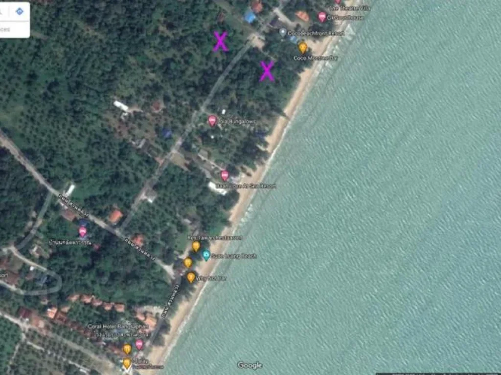 ขายที่ดิน 2-3-66 ไร่ ติดทะเล บางสะพาน ประจวบคีรีขันธ์ หาดส่วนตัว