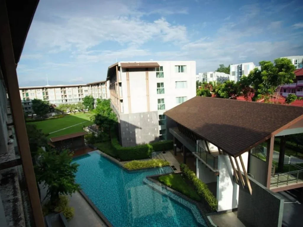 ขายเช่า D Condo campus resort Chiang Mai ห้องมุม วิวสระว่ายน้ำ หลังมช