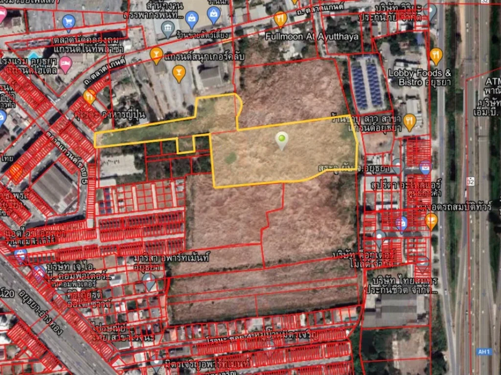 ขายที่ดิน ใจกลางเมืองอยุธยา ตรงข้ามโรงแรม kantary ใกล้ห้าง The Sky เข้าออกได้ 2 ทาง รวม 22 ไร่ 36 ตารางวา