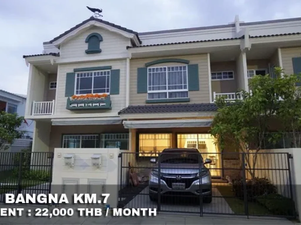 เช่า FOR RENT INDY BANGNA KM7 2 beds 3 baths 22 Sqw22000 CLOSE MEGA BANGNA