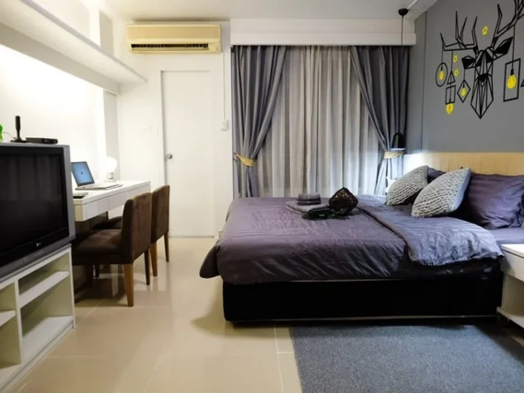 ให้เช่าระยะสั้น I-House Laguna garden RCA ห้องสวย ตกแต่งใหม่ พร้อมเข้าอยู่