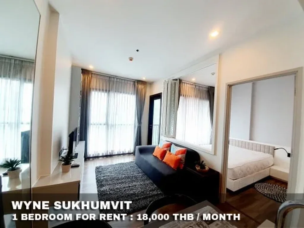 เช่า FOR RENT WYNE SUKHUMVIT 1 bedroom 35 Sqm18000 CLOSE BTS PHRAKANONG