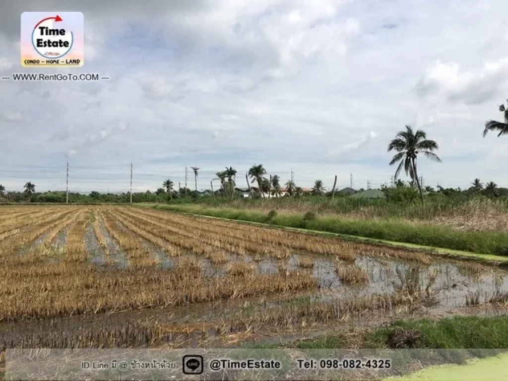 ขาย ที่ดินสีม่วง สร้างโรงงานได้ น้ำไม่ท่วม กระทุ่มแบน สมุทรสาคร พุทธมณฑลสาย5 เข้าออกได้หลายทาง