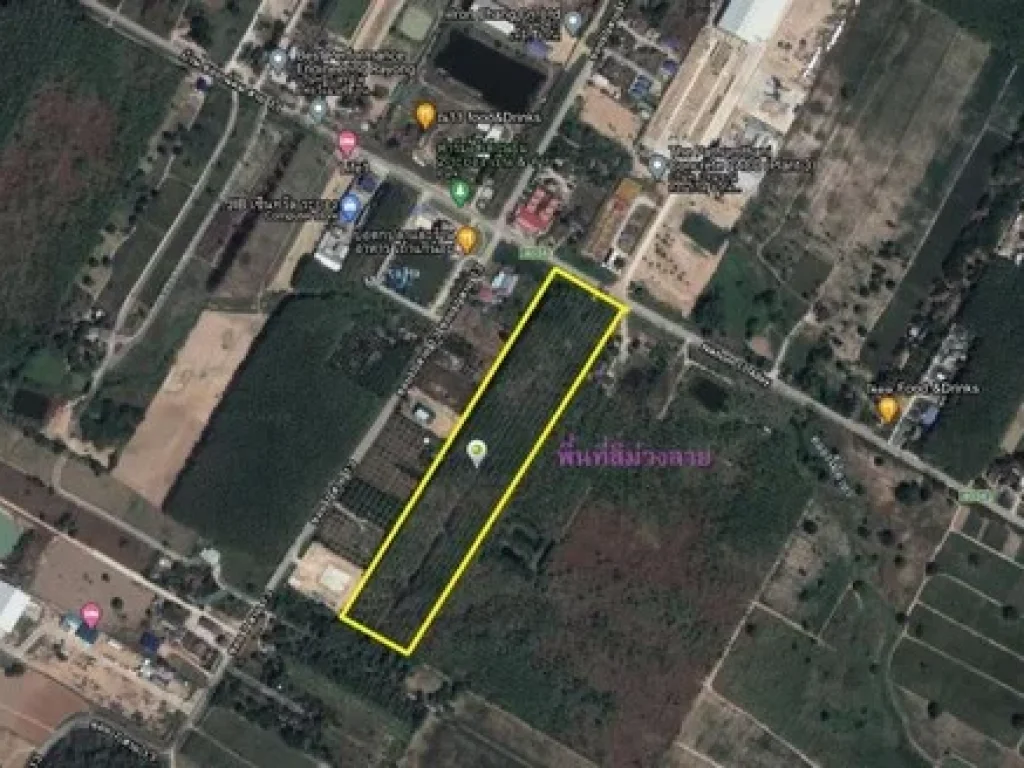 Land For Sale ที่ดิน 25 ไร่ สีม่วงลาย ซอย 7 นิคมพัฒนา ระยอง