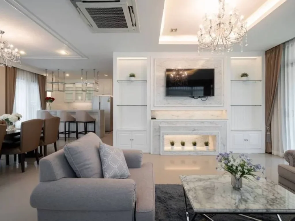 For Rent ให้เช่าบ้านเดี่ยว 4 ห้องนอน The Grand บางนา-วงแหวน พร้อมเฟอร์ บางนา