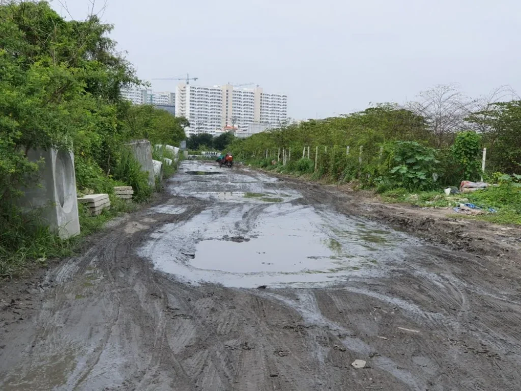 ขายที่ดิน แปลงมุม 363 ตรว ทำเลดีเหมาะสร้างโฮมออฟฟิศ ถศรีสมาน ตบ้านใหม่ อปากเกร็ด