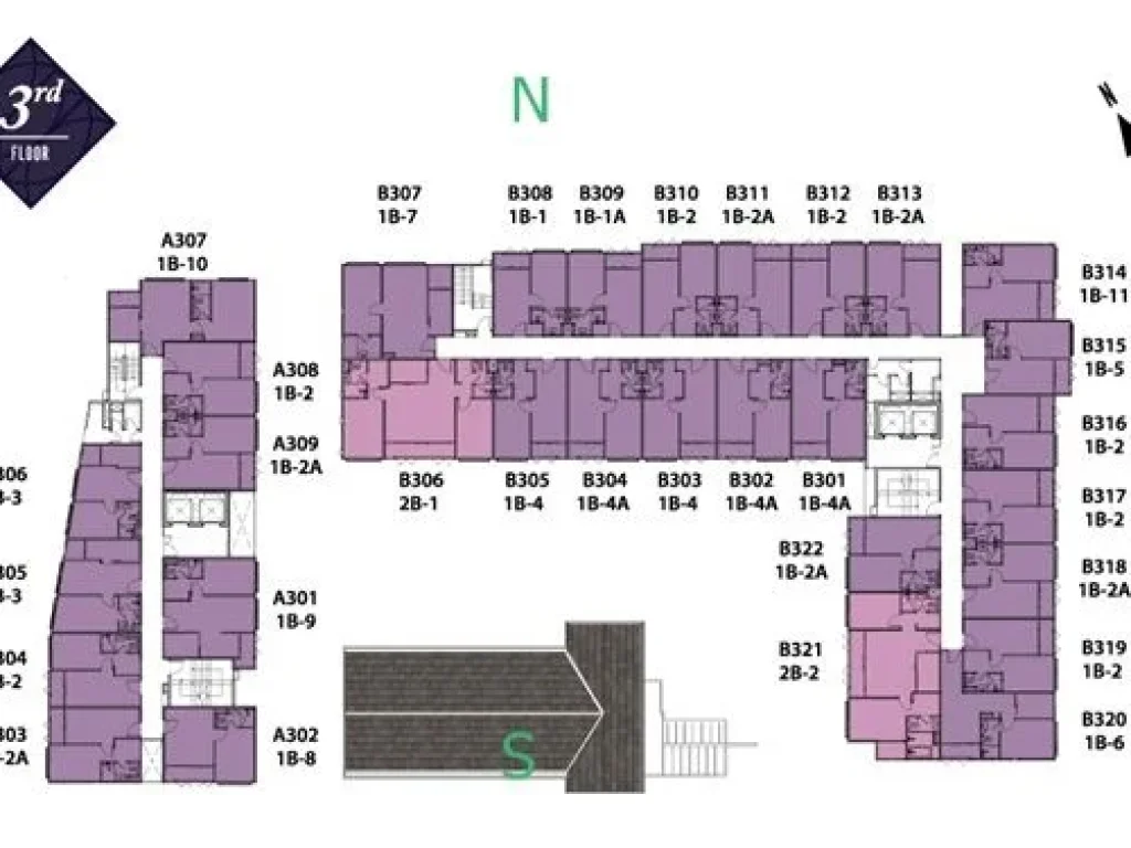 ขายคอนโด Condolette Dwell Sukhumvit 26 ชั้น 3 เนื้อที่ 6910 ตารางเมตร ตึก B วิวสระว่ายน้ำ