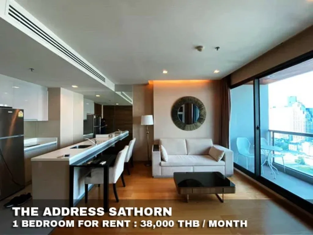 เช่า FOR RENT THE ADDRESS SATHORN 1 bedroom 55 Sqm38000 CLOSE BTS CHONGNONSI