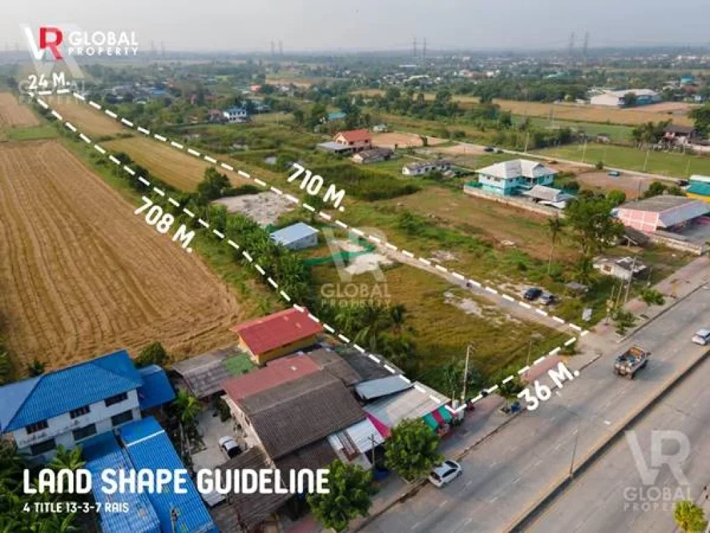 ขายที่ดินมีนบุรี ติดถนนราษฎร์อุทิศ 13-3-70 ไร่ เหมาะสำหรับการสร้างที่อยู่อาศัย สร้างบริษัท หรือสร้างหมู่บ้านได้