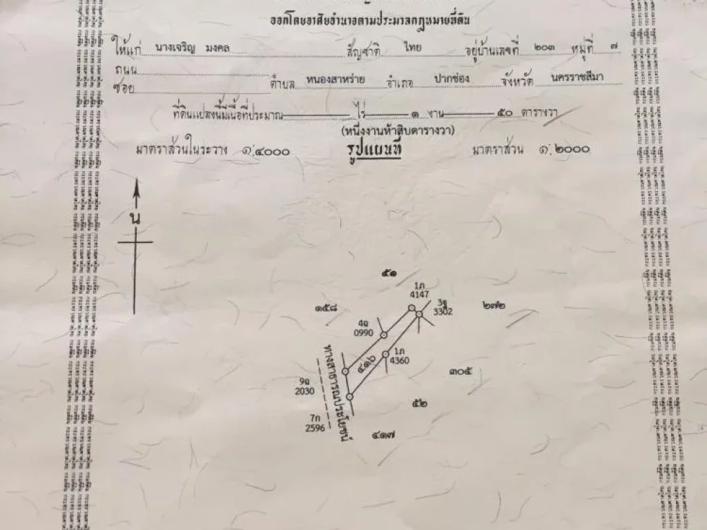 ด่วนเจ้าของขายเอง ที่ดินโฉนด 2 แปลง 300 ตรวน้ำไฟพร้อม อากาศดี เหมาะสร้างบ้าน