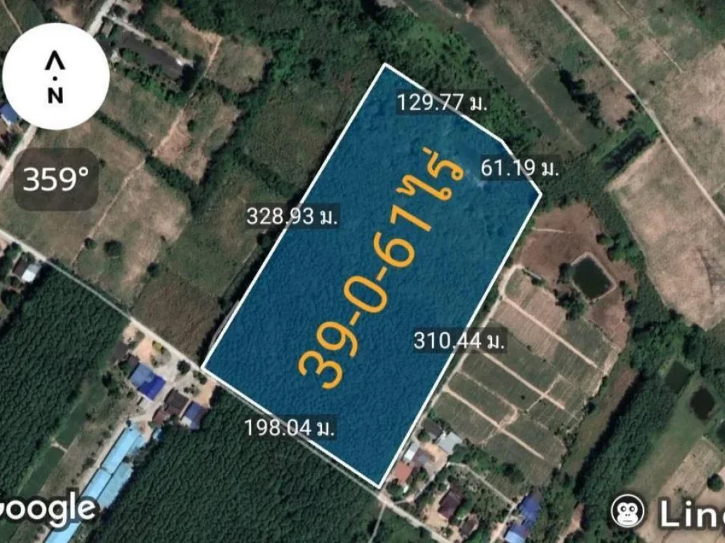 ขายที่ดิน 39-0-61 ไร่ ผังสีม่วงอ่อน พิกัด ตเขาคันทรง อศรีราชา จชลบุรี