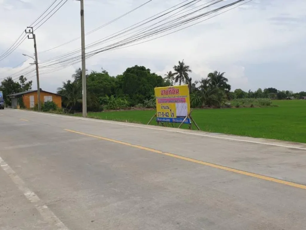 ที่ดินสวยๆทำเลดีติดถนนใหญ่แบ่งล็อค อยู่ข้าง อบตหนองเพรางาย จนนทบุรี