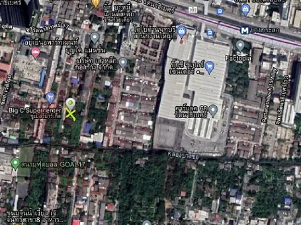 ขายที่ดิน ขนาด 1219 ตรว ซรัตนาธิเบศร์ 17 ใกล้รถไฟฟ้าสายสีม่วง สถานีบางกระสอ