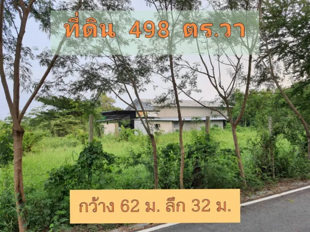 ขายต่ำกว่าราคาตลาด ที่ดิน 498 ตารางวา ติดถนนลาดยาง ไฟฟ้า-ประปาครบ ตำบล หนองเพรางาย อำเภอไทรน้อย นนทบุรี