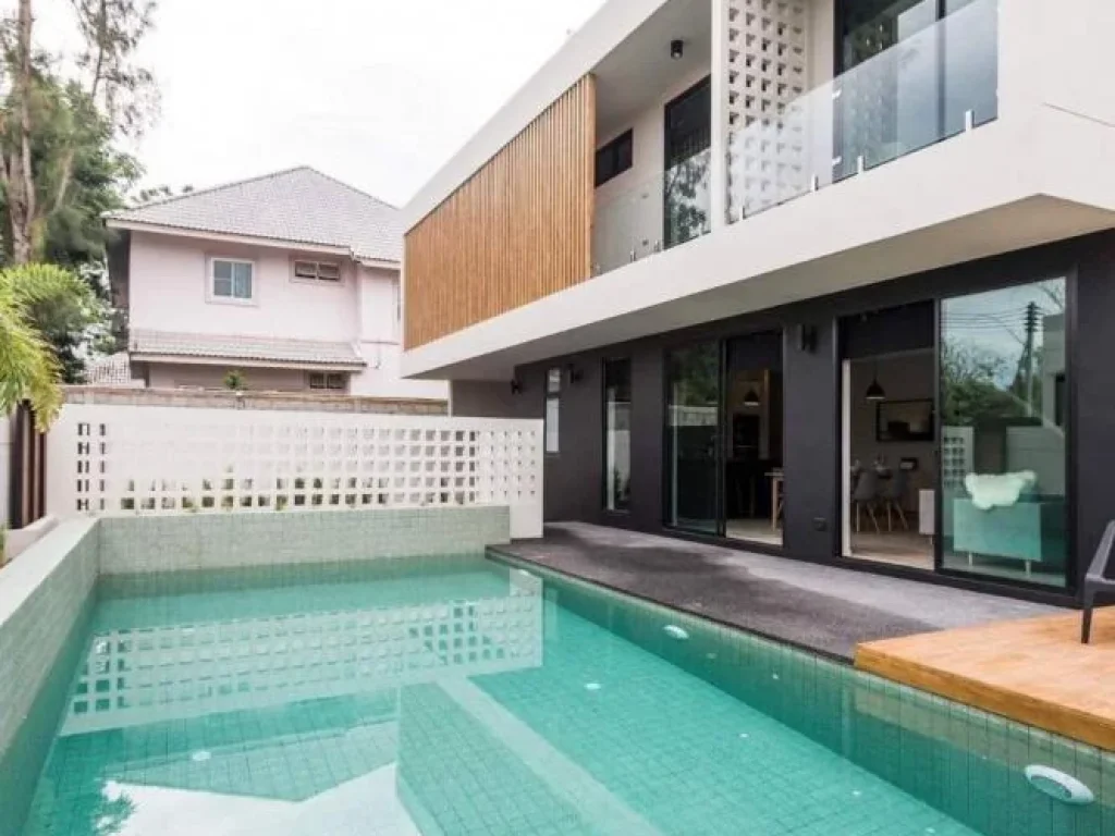 บ้านใหม่ Pool Villa โมเดิร์นสไตล์ อหางดง จเชียงใหม่