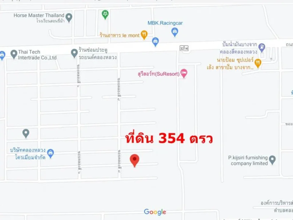 ขายที่ดินเปล่า 354 ตรว เข้าซอยคลองสี่ 8 ถนนคลองหลวง ตคลองสี่ อคลองหลวง ปทุมธานี ราคา 420 ล้านบาท ฟรีค่าโอน