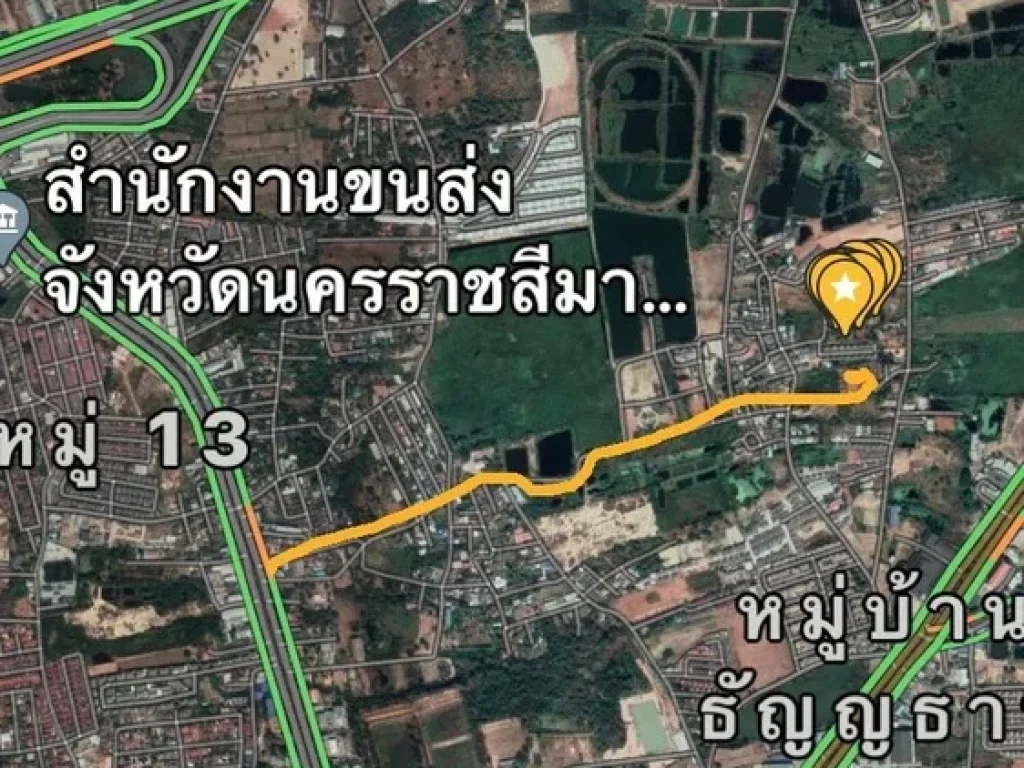 ขายที่ดินแปลงละ70ตรวา ตร น้ำปะปา ไฟฟ้า ถนนคอนกรีต เทศบาลจอหอ อยู่ชุมชนบ้านปูน เ