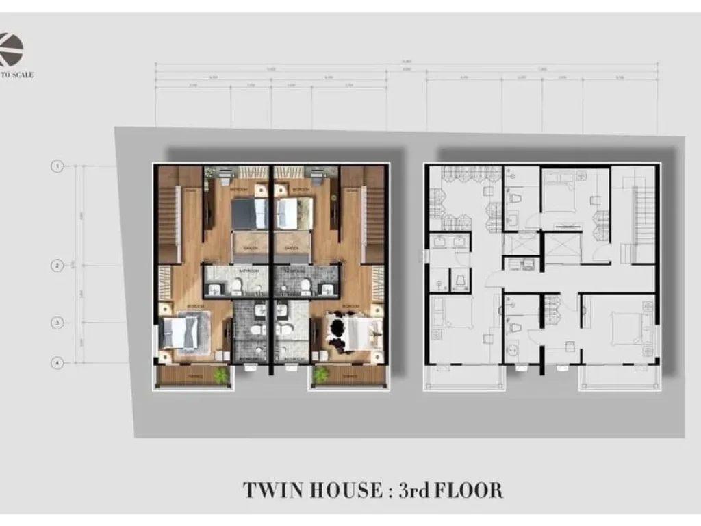 ขายบ้าน TWIN HOME สไตล์มินิมอล ใจกลางเมือง ตช้างเผือก เชียงใหม่