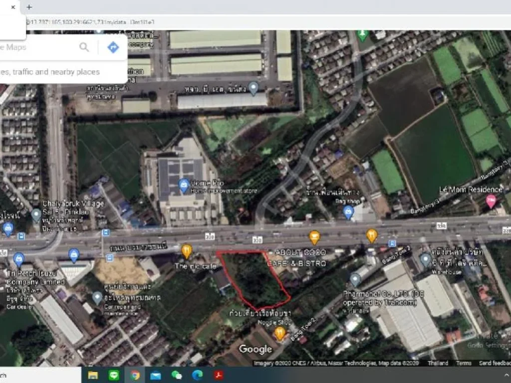 ให้เช่า ที่ดินปล่อยเช่า 7 ไร่ ติดถนน บรมราชชนนี ตรงข้ามHomepro พุทธมณฑล สาย5