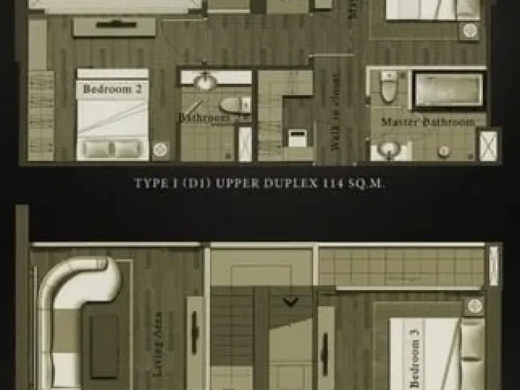 คอนโด IVY AMPIO รัชดา2ชั้น Special Duplex 136ตรม3ห้องนอน3ห้องน้ำ ให้เช่าพร้อมอยู่