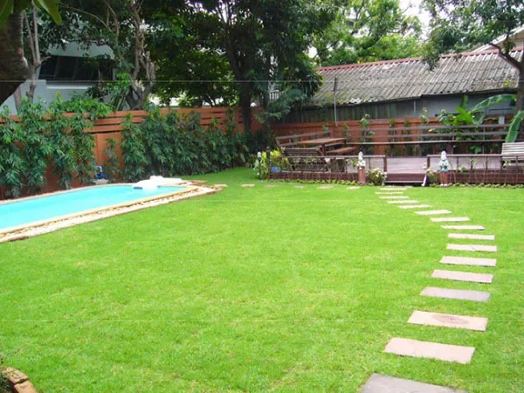 บ้านเดี่ยวและสวนใหญ่ พร้อมสระว่ายน้ำส่วนตัว Single House and Big Garden with Private Pool