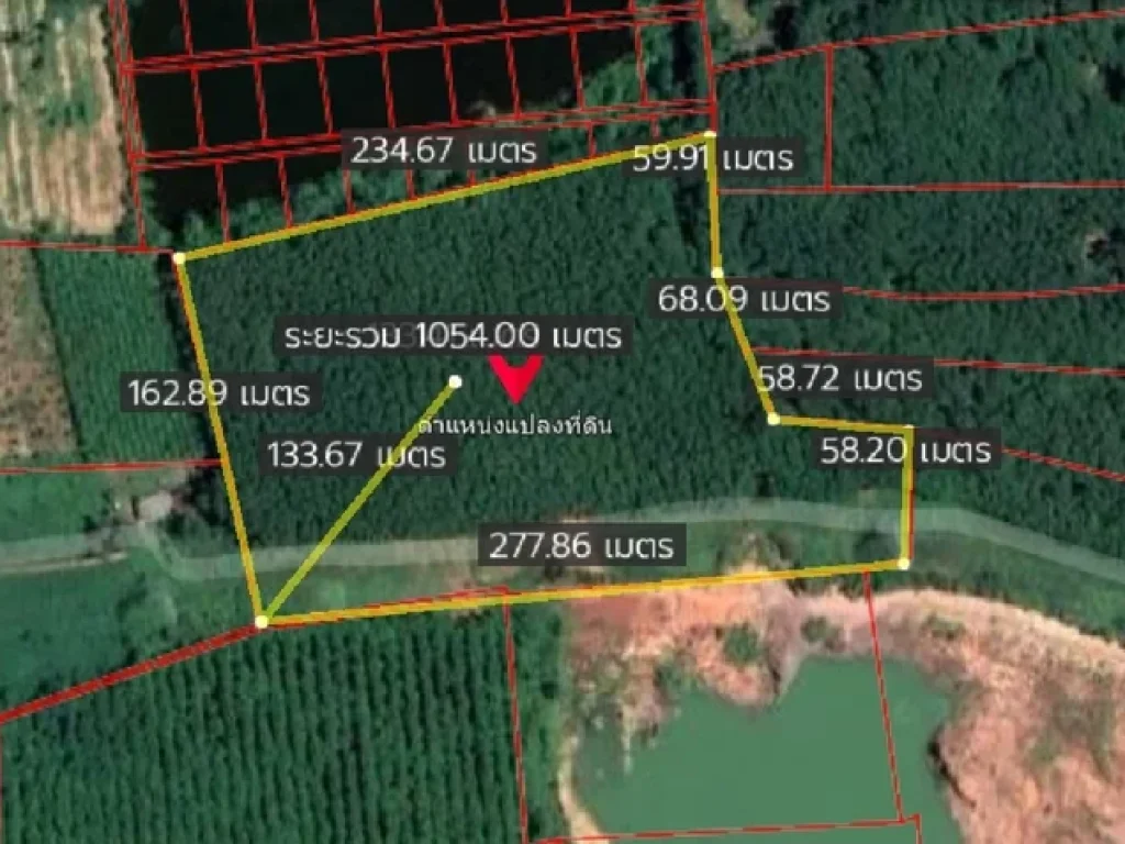 ขายที่ดินเนื้อที่ 27  2  77 ไร่ ราคา 12 ล้านบาท เป็นสวนยางอายุ 13 ปี 22 ไร่ ที่ดินเปล่า 5 ไร่