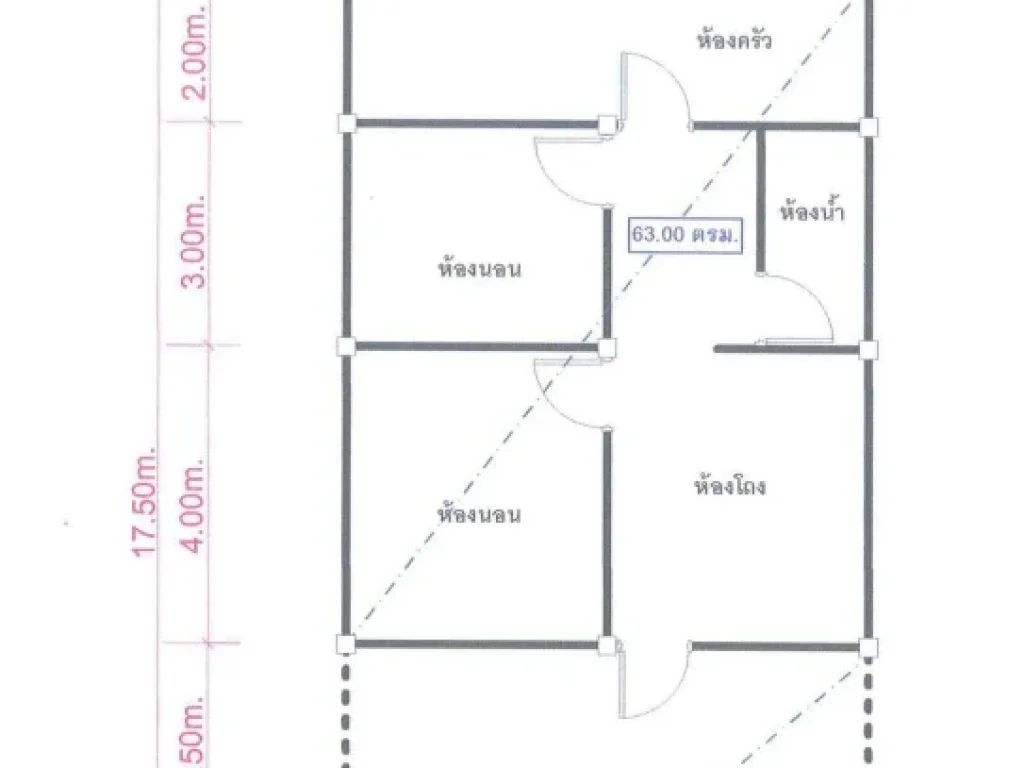 ขายบ้านชั้นเดียวพร้อมที่ดิน ขนาด 1688 ตรม 2 ไร่ 14 ตรว และส่วนโล่งหลังคาคลุม 3 หลัง ติดถนนสายแม่จัน-เชียงแสน ทล1016