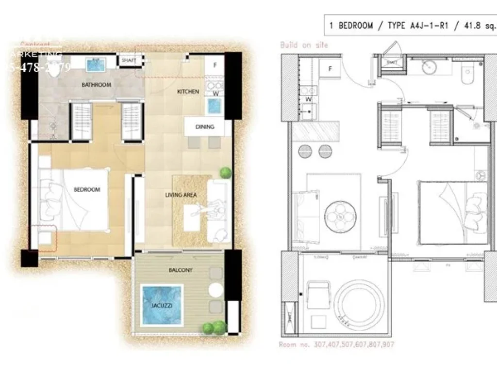 ขาย Riviera Monaco 1bedวิวทะเล jacuzziชั้น9 ใกล้หาดจอมเทียน200ม ลดเป็นล้าน