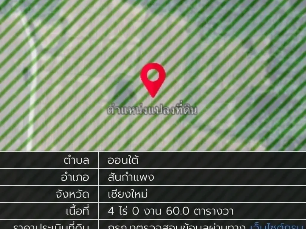 ขายที่นา วิวภูเขาสวย 12-0-94 ไร่ อสันกำแพง เชียงใหม่