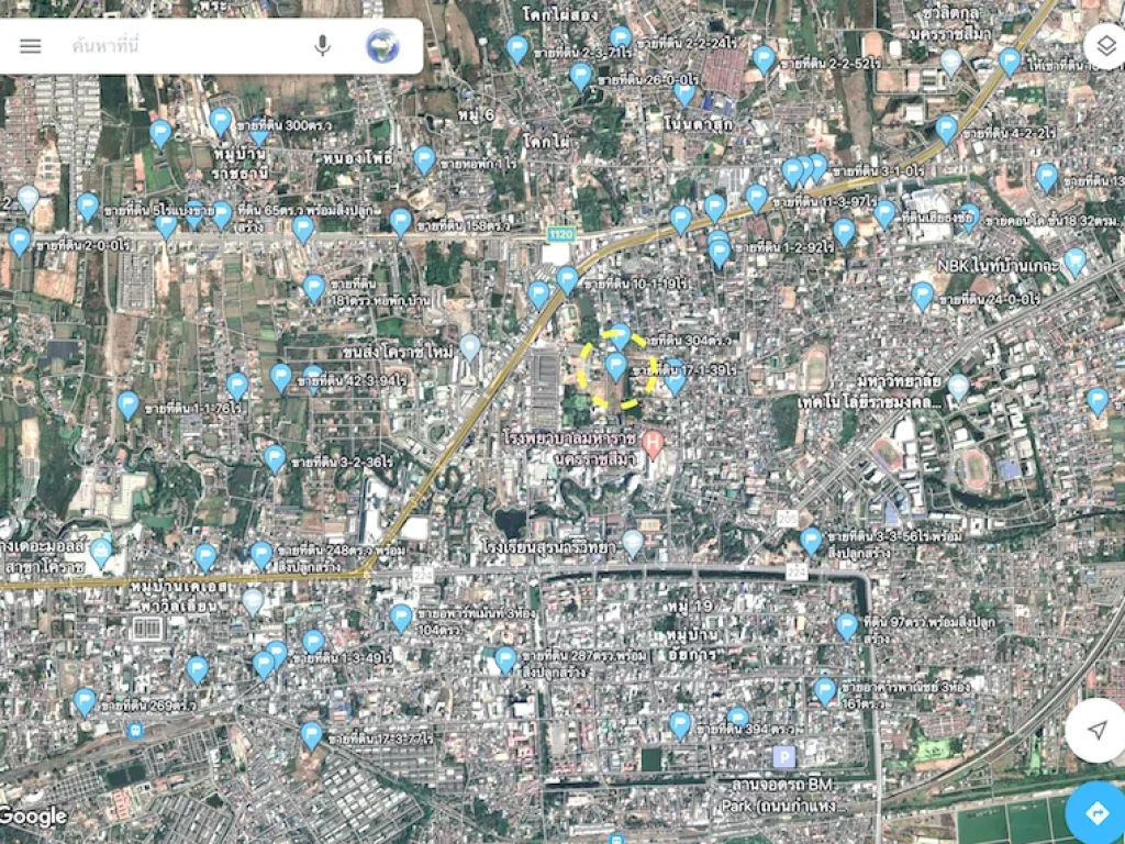 ขายที่ดิน 175ไร่กลางเมืองโคราช ใกล้โรงพยาบาลมหาราชนครราชสีมา