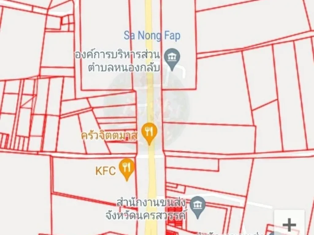 ขาย ที่ดิน 5 ไร่ ถึง 10 ไร่ ติดถนนหลวง หมายเลข 11 ใกล้ปั๊ม Esso สี่แยกหนองบัว มีใบอนุญาติทำทางเชื่อม จนครสวรรค์