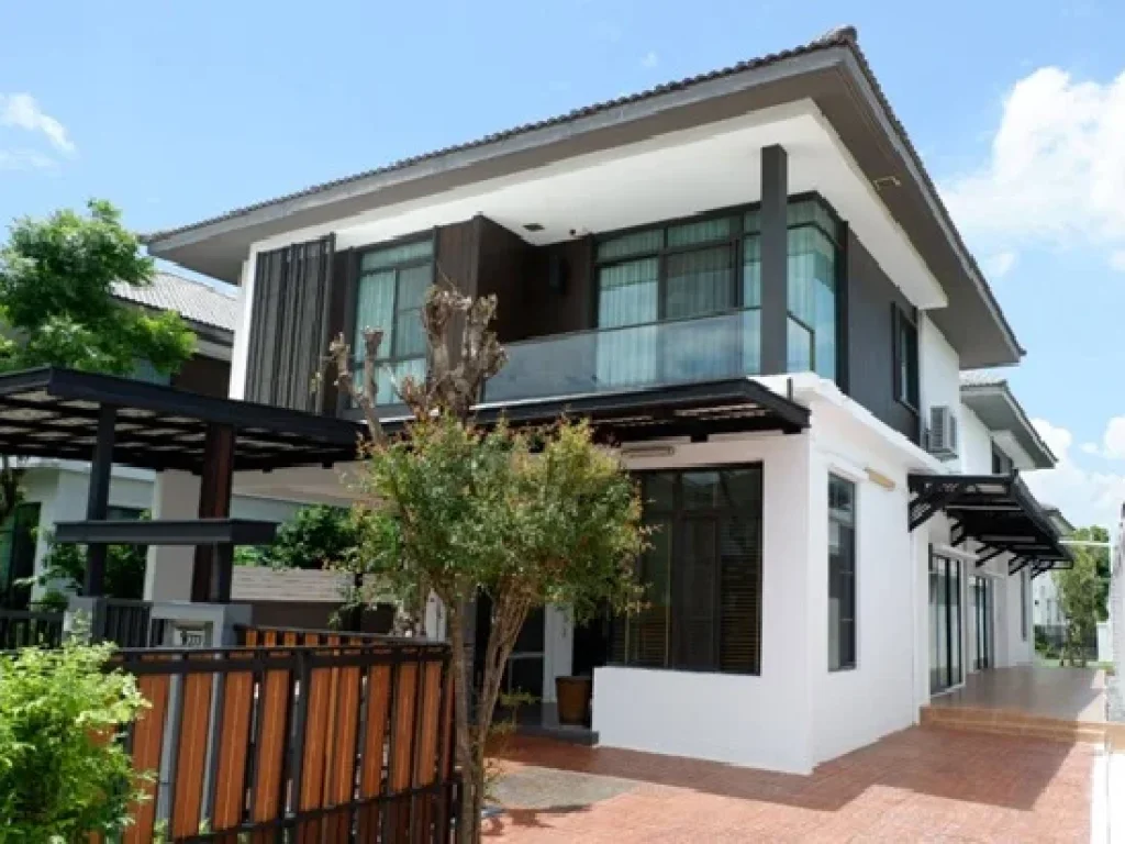 For Rent ให้เช่าบ้านเดี่ยว 2 ชั้น หมู่บ้านมัณฑนา รามอินทรา-วงแหวน บ้าน 2 หลังติดกัน