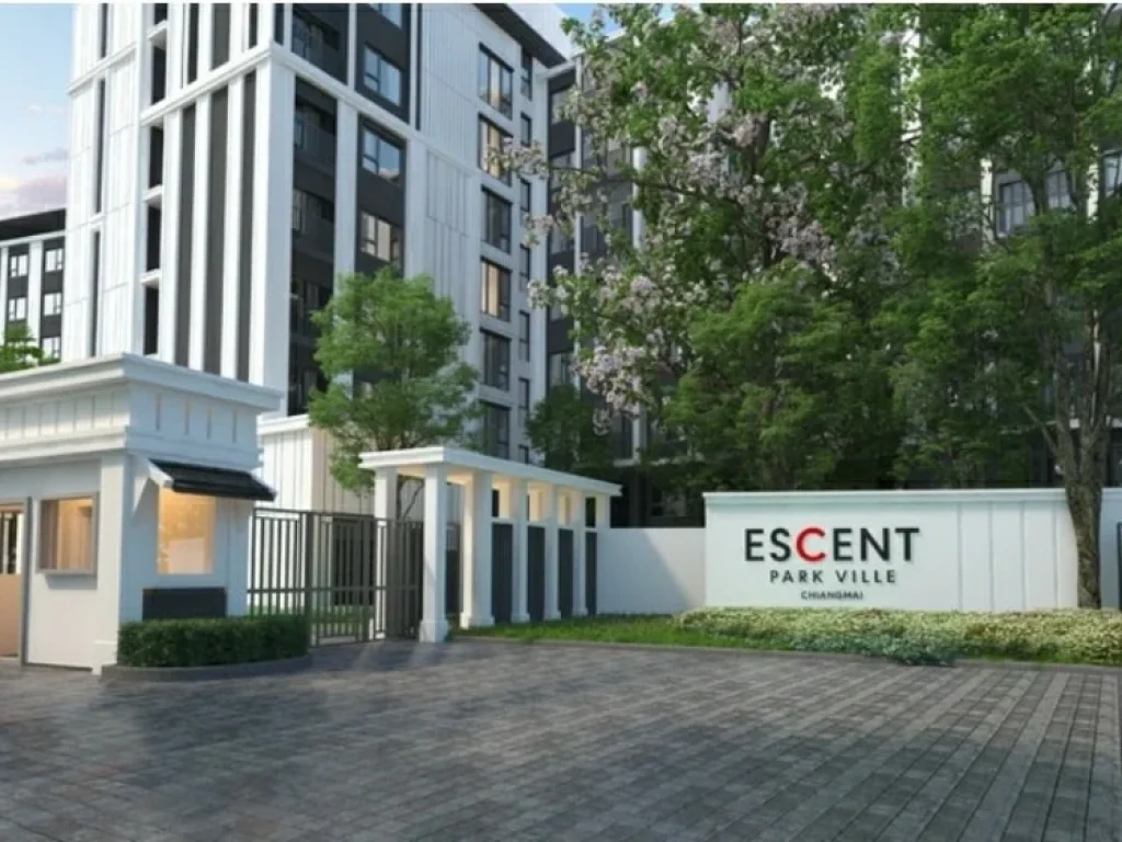 ห้องสวย ใหม่ ขนาด32 ตรม ให้lช่า 9000 บด Escent Park Ville Chiangmai by CPN Ressidence