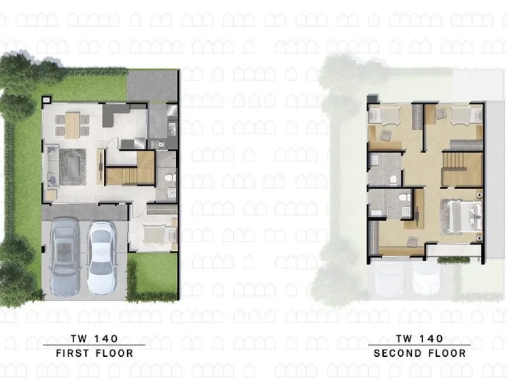 ขายบ้านแฝด โครงการบริทาเนีย เมกะทาวน์ บางนา ขนาดที่ดิน 405 ตรว พื้นที่ใช้สอย 140 ตรม