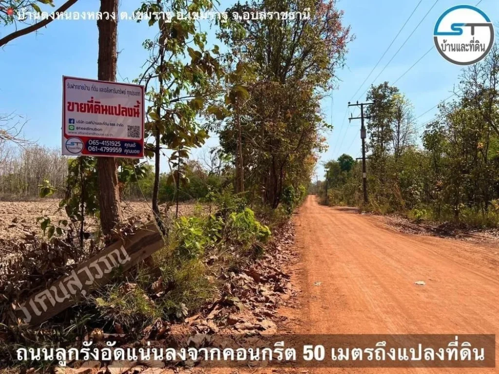 ขายที่ดินเปล่า บ้านดงหนองหลวง ตเขมราฐ อเชขมราฐ จอุบลราชธานี เนื้อที่ 34 ไร่ 3 งาน 56 ตรว