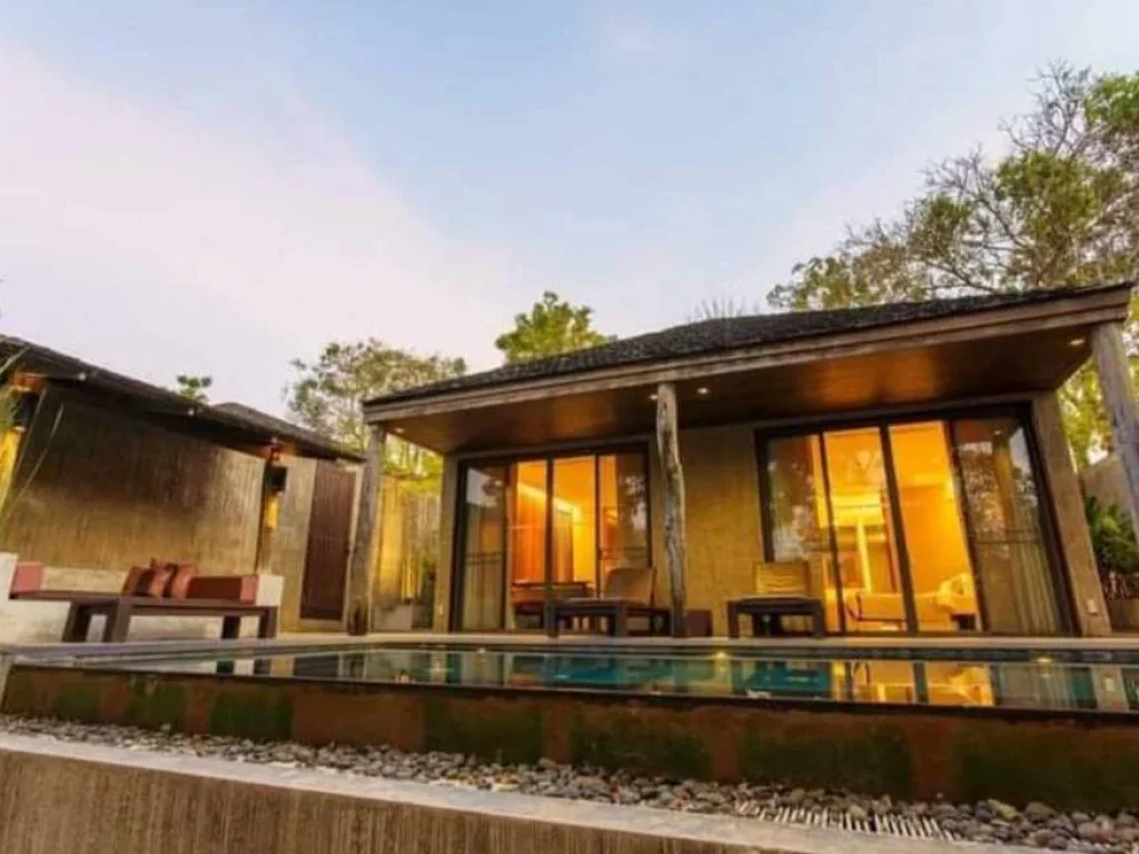 ขายบ้านพักตากอากาศ Private Pool villa มุติยา Muthiya ใกล้คีรีมายา ส่วนตัวมาก ตำแหน่งดี ขายถูก