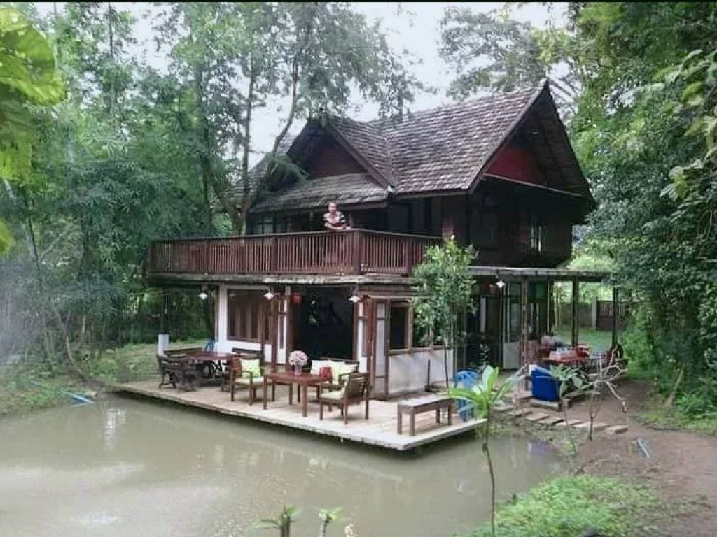 ขายบ้านสวนพร้อมสระน้ำบ้านแม่ออนวิวถ้ำแม่ออนสันกำแพงพร้อมโอน