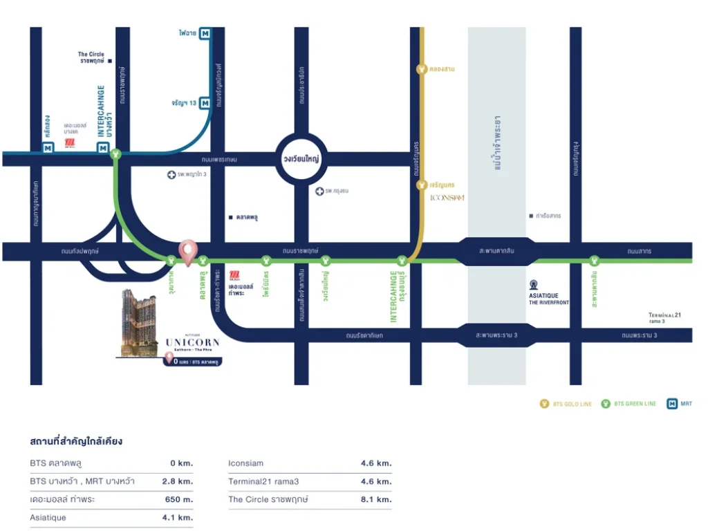 ขายดาวน์ Condo Altitude Unicorn Sathorn-Thapra 800000 บ 2 ห้องนอน ติดรถไฟฟ้า เดอะมอลล์ท่าพระ