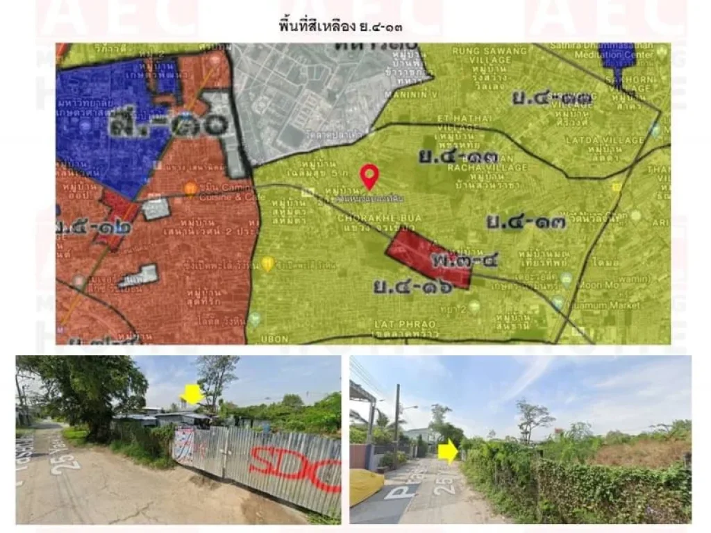 ขายที่ดิน ซอยประเสริฐมนูกิจ25 แยก2-1 ติดถนนซอยใกล้ทางด่วน