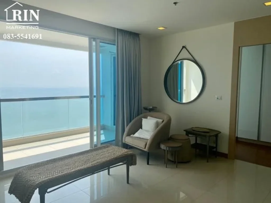 ขาย คอนโด เดอะ ปาล์ม วงศ์อมาตย์ บีช พัทยา For Sale The Palm Wongamat Beach Front Pattaya98Sqm Fq Corner room s03-0892