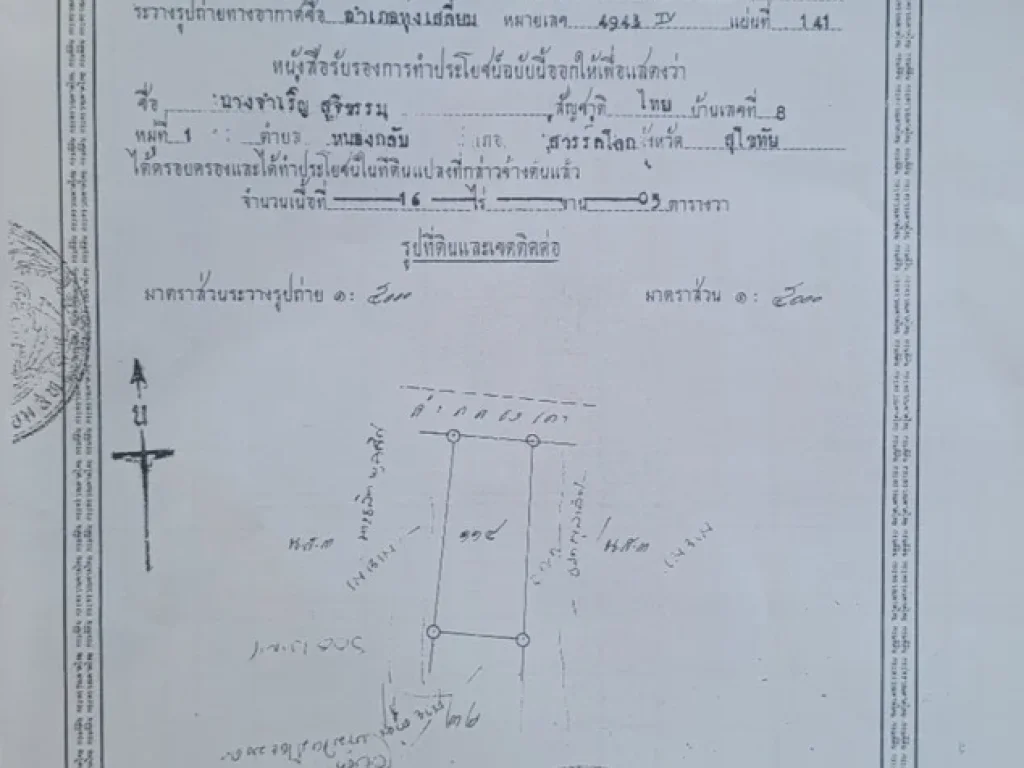 ขายที่ดินสวย ติดคลองส่งน้ำ ใกล้ถนนใหญ่ ตบ้านใหม่ชัยมงคล อำเภอทุ่งเสลี่ยม จสุโขทัย